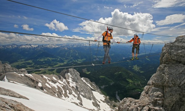Klettern am Dachstein auf 3000 Höhenmetern © Schladming-Dachstein Tourismus