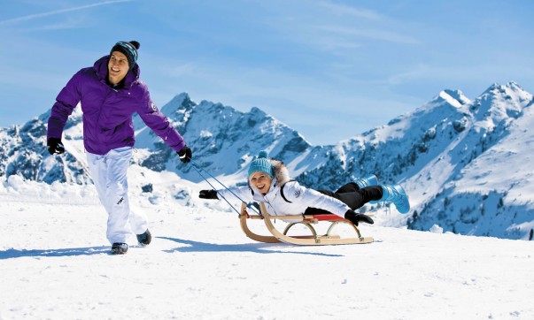Rodeln in Schladming, Österreich © Schladming-Dachstein Tourismus